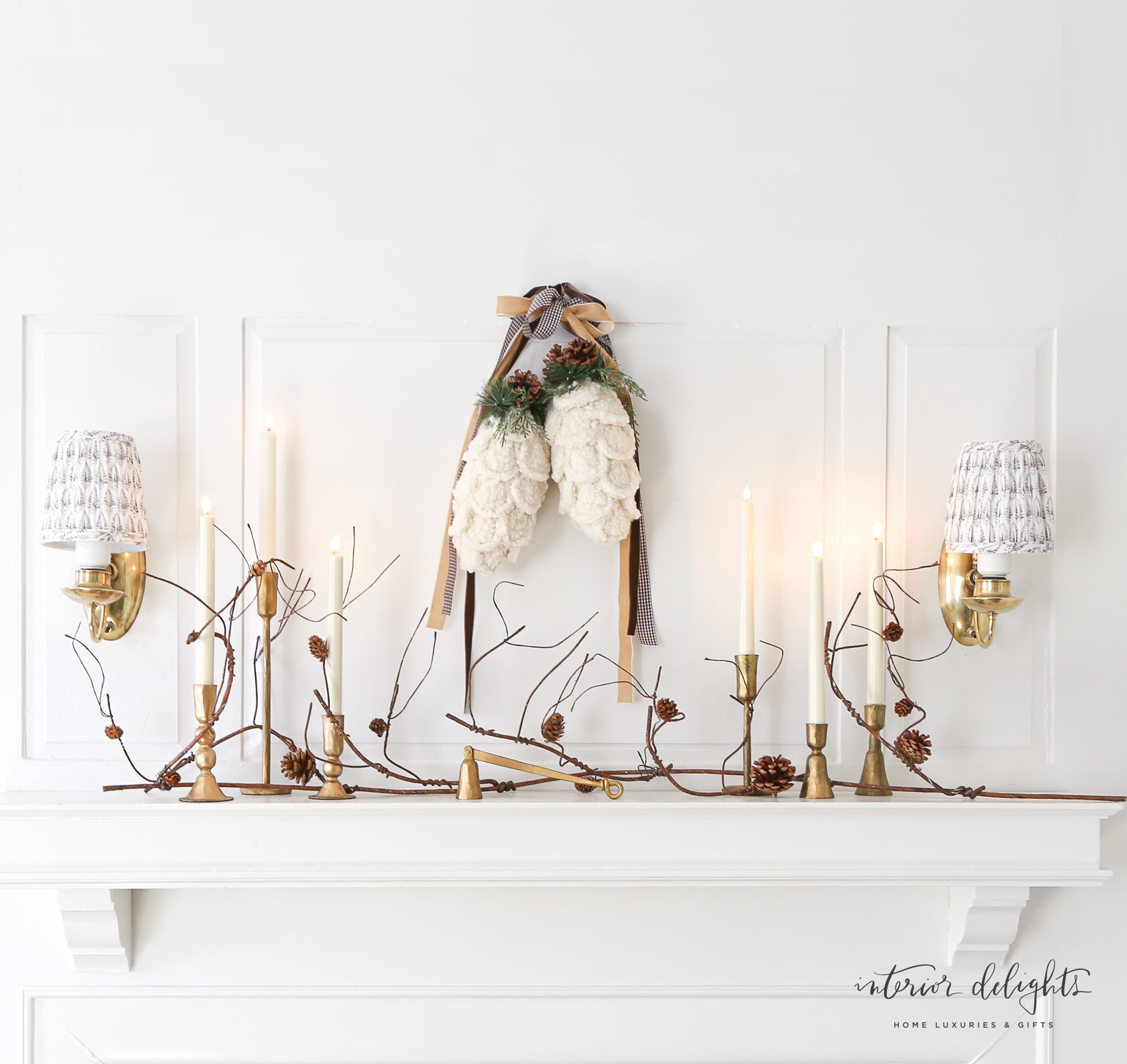 60" Twig and Pinecone Garland