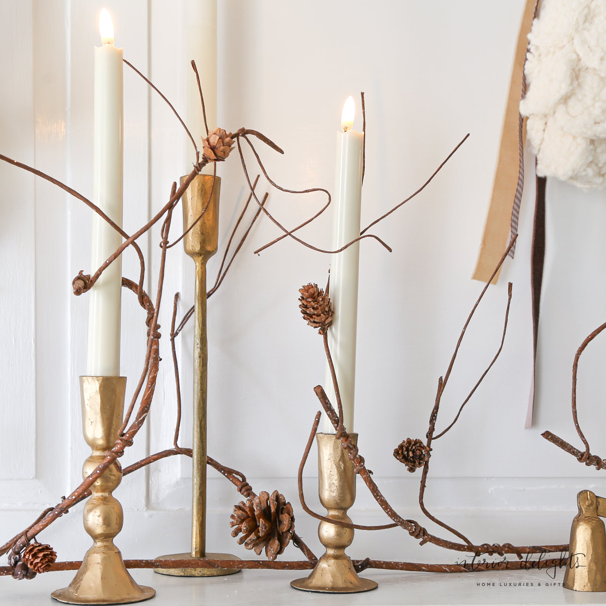 60" Twig and Pinecone Garland