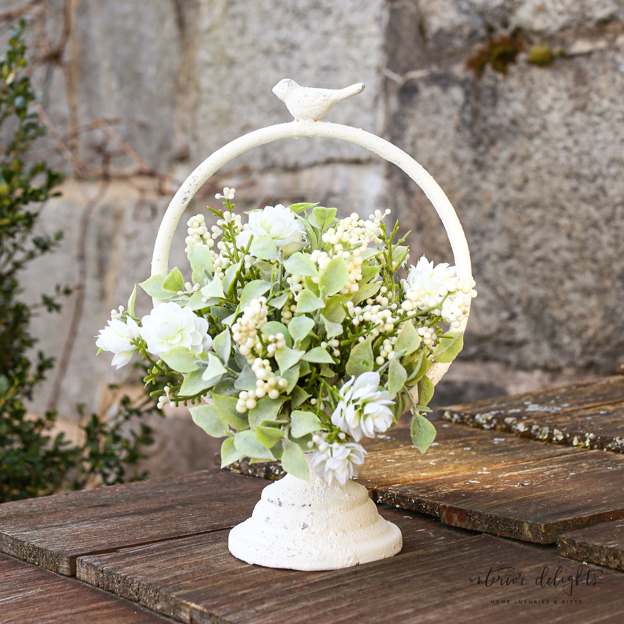 Sophisticated 10-inch tall Meadowlark Stand enhancing home decor.