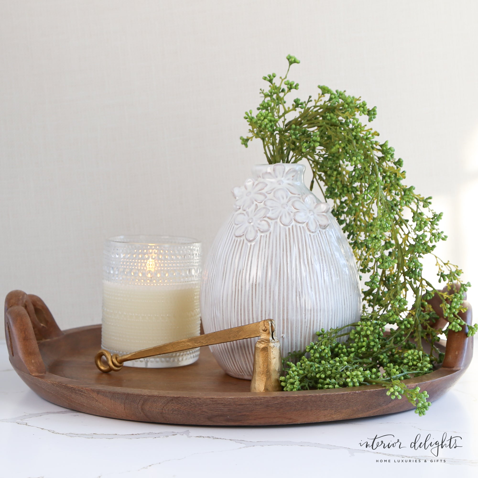 32” Green Berry Hanging Vine - Interior Delights