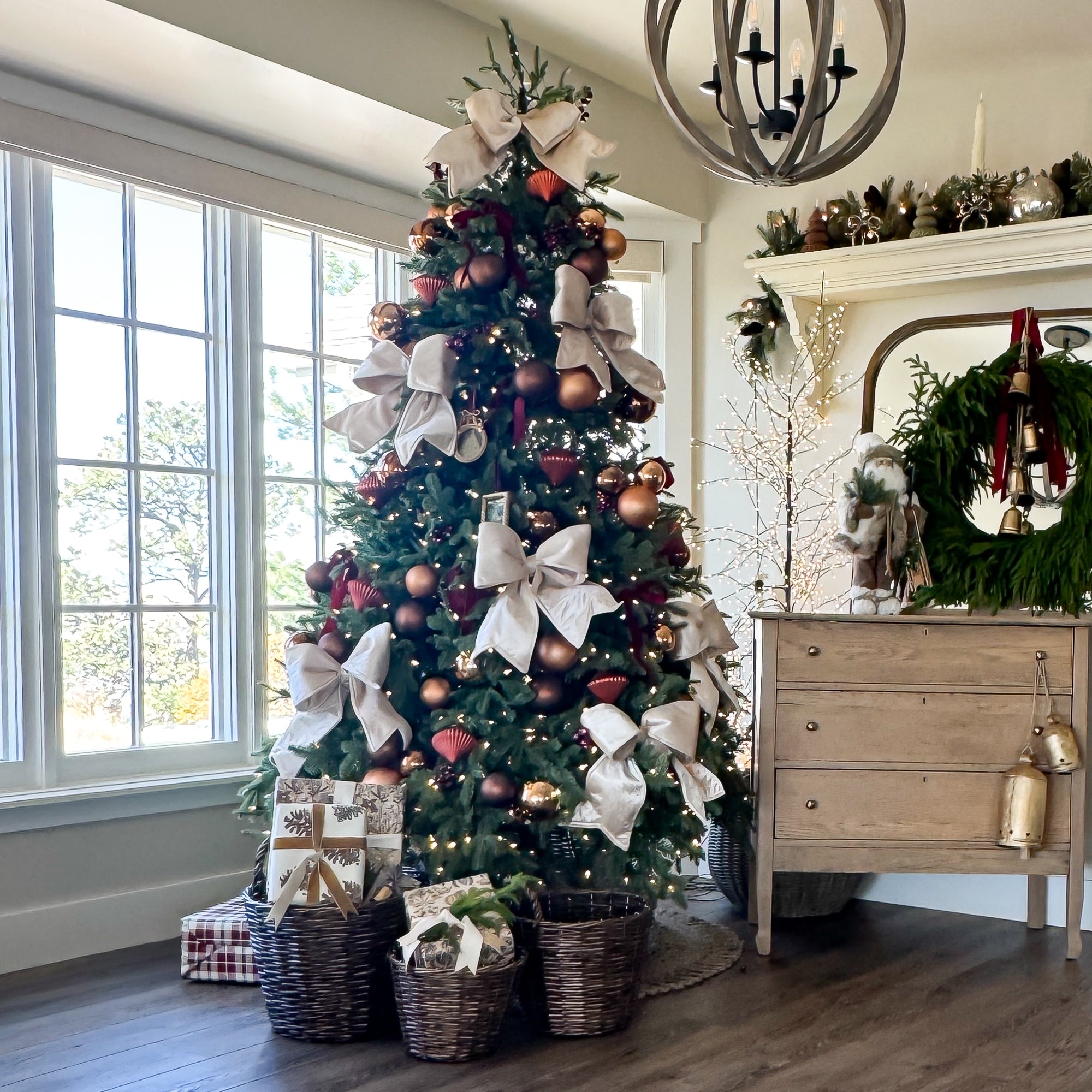 4" Espresso Shatterproof Ornaments Set of 4