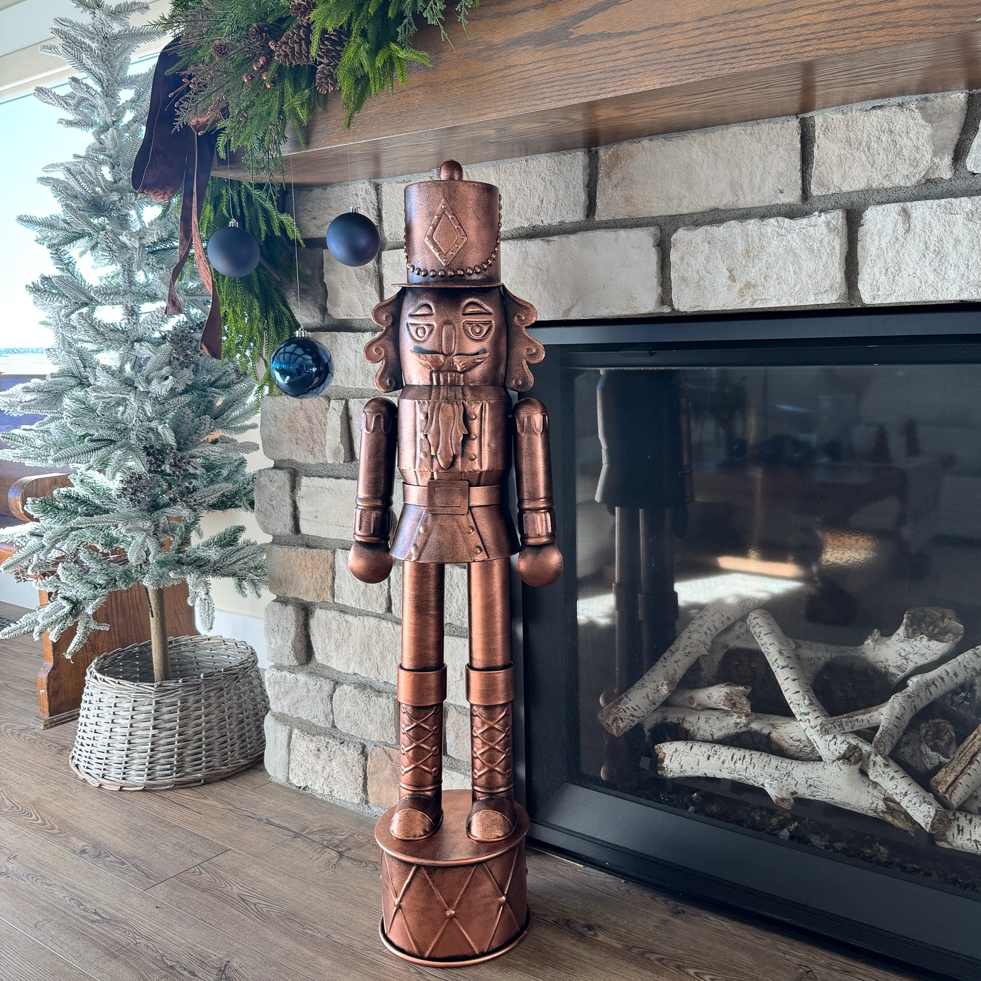 Large Copper Nutcracker Statue