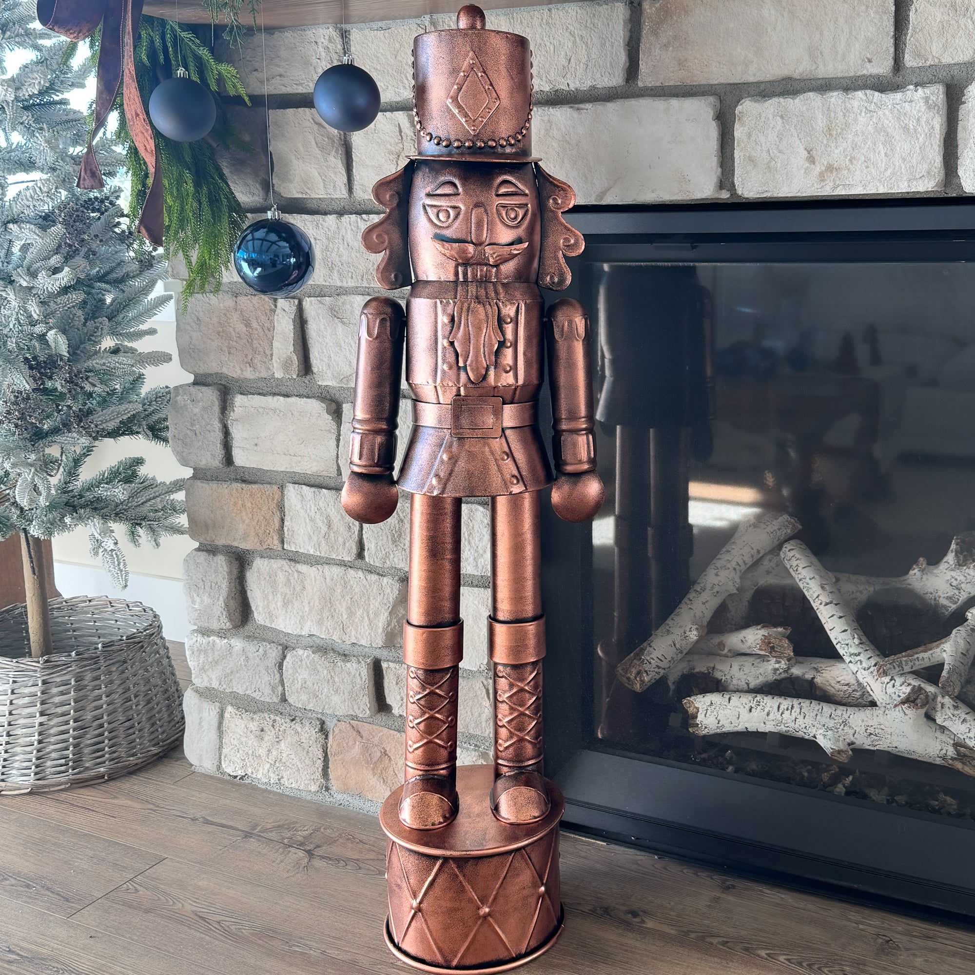 Large Copper Nutcracker Statue