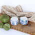 Block Print Salt and Pepper Shakers in blue and white design, showcasing charming intricate patterns for stylish kitchen decor.