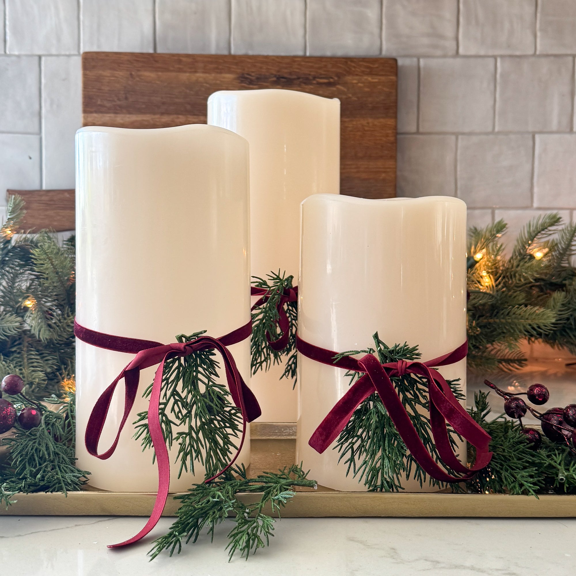 Outdoor LED Candles- Choice of 3 Sizes