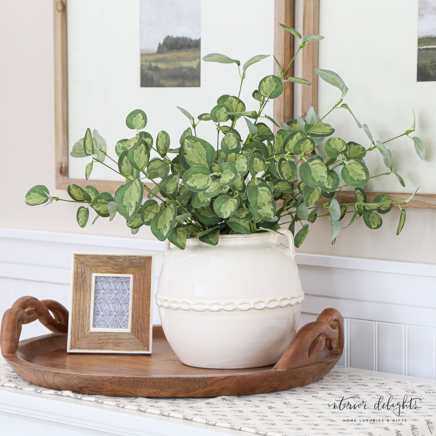 Elegant 8” Cream Braided Vase showcasing its timeless design, ideal for enhancing home decor.