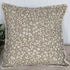 Floral and Leaf Pillow - Square design featuring small florals on soft 100% cotton fabric, perfect for home decor.