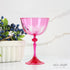 Acrylic Stemmed Wine Glass in Fuchsia color - vibrant and durable for casual outdoor gatherings.