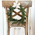 12in Cedar Wreath Candle Ring with realistic green foliage and natural accents.