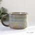 Crimped Bottom Mug featuring a rustic reactive glaze, perfect for cozy mornings.