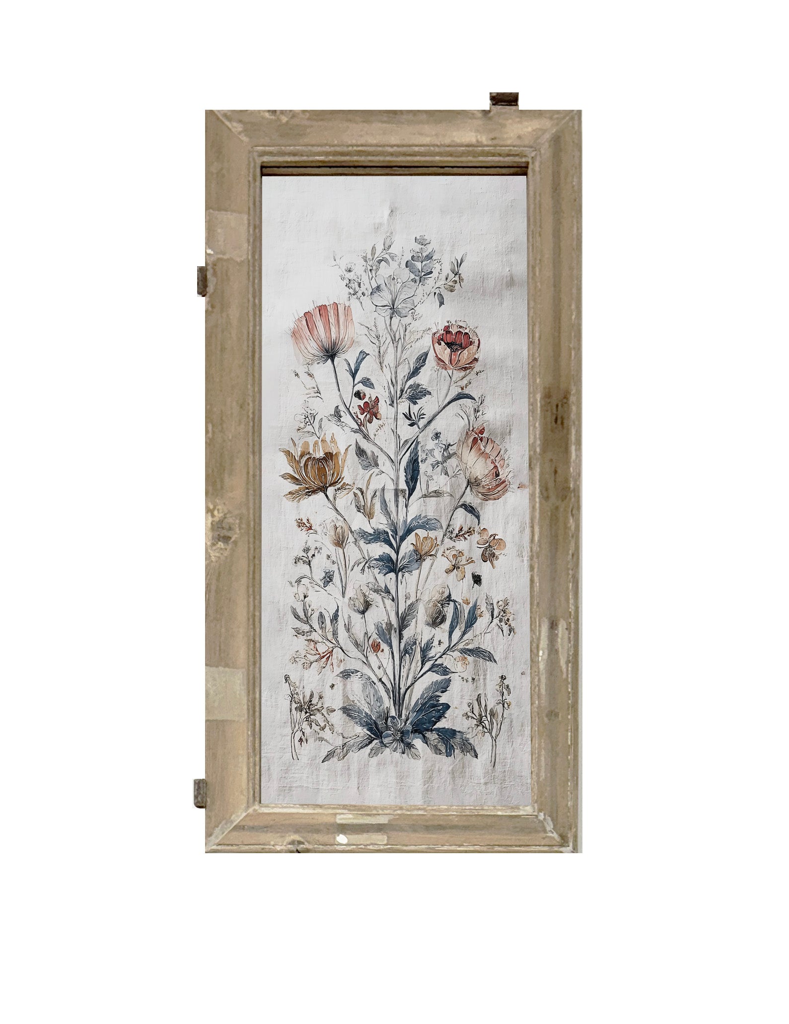 Holland Window Aged Floral ( set of 2 )