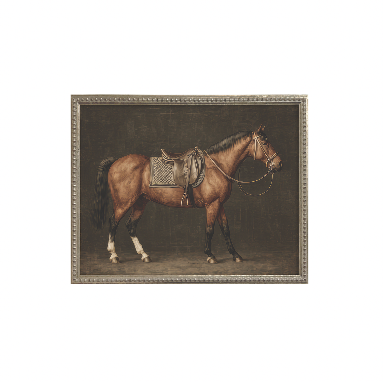 16x20 Silver Bead Horse Series (Set of 6)