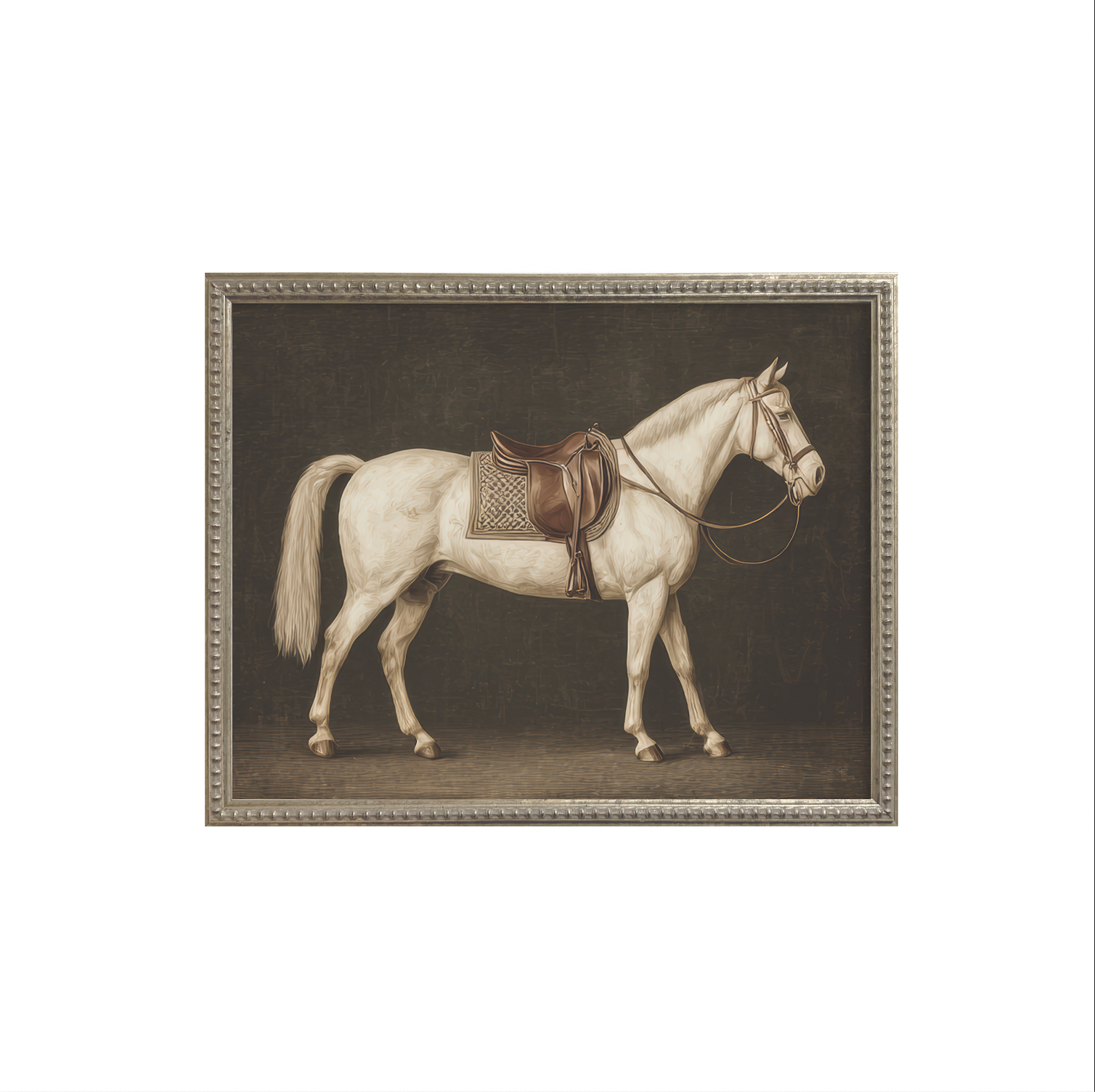 16x20 Silver Bead Horse Series (Set of 6)