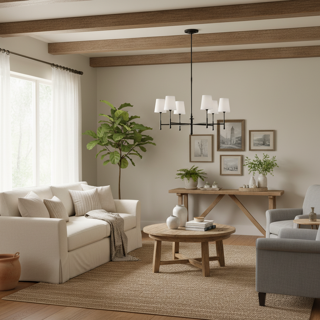 Capri 6 Light Chandelier - Interior Delights