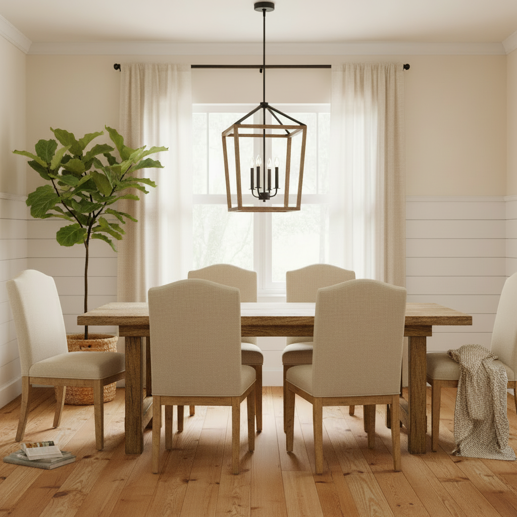 Garry - 4 Light Chandelier - Interior Delights
