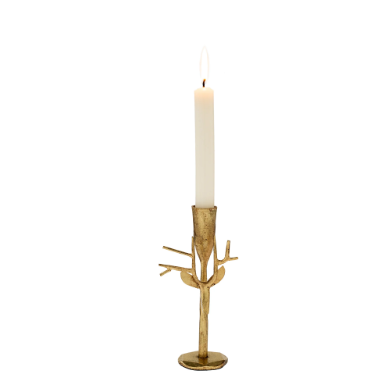 Forged Reindeer Candlesticks- Gold- Small or Large