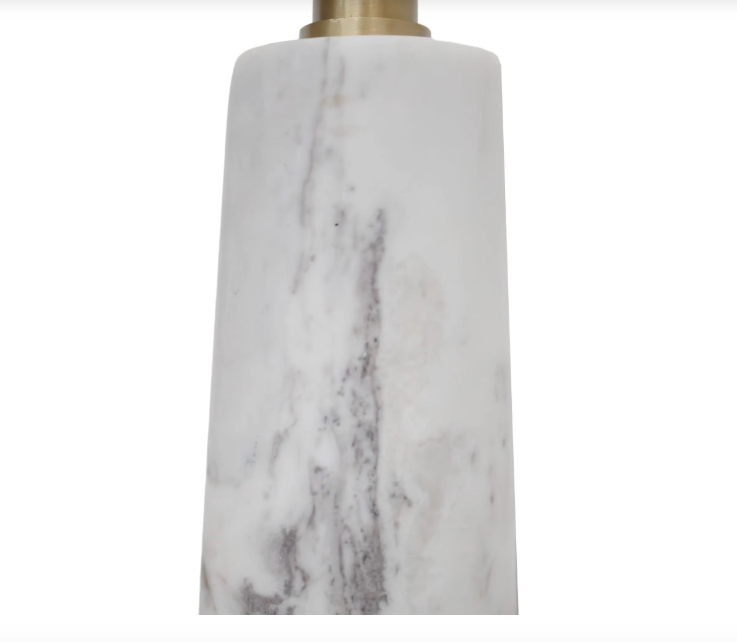 Gray and White Marble Lamp