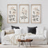 35 x 18 Vintage White Floral Botanicals, handmade decor featuring beautiful floral designs, perfect for enhancing your home aesthetic.