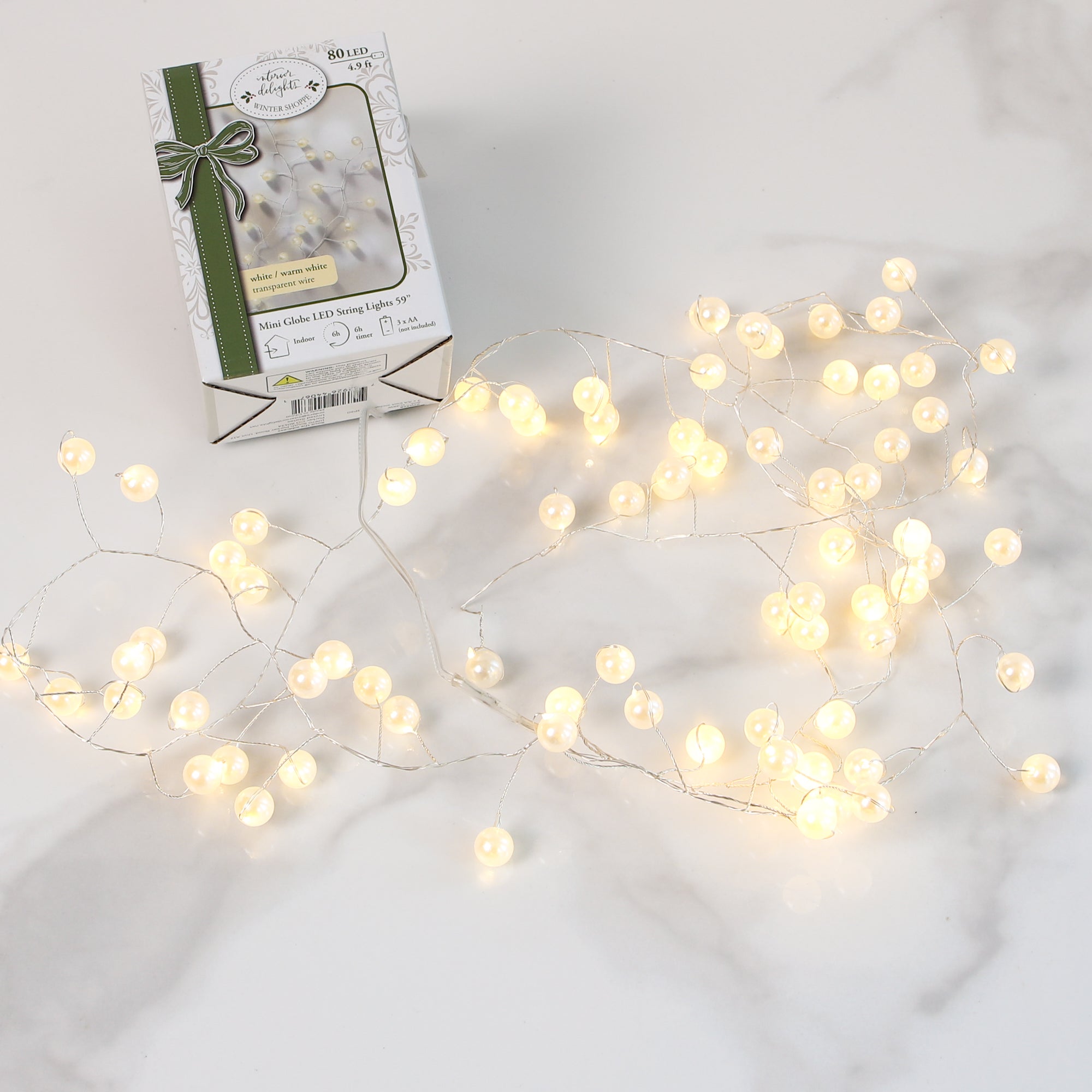 Mini Globe LED String Lights- All Sales Final on LED items *