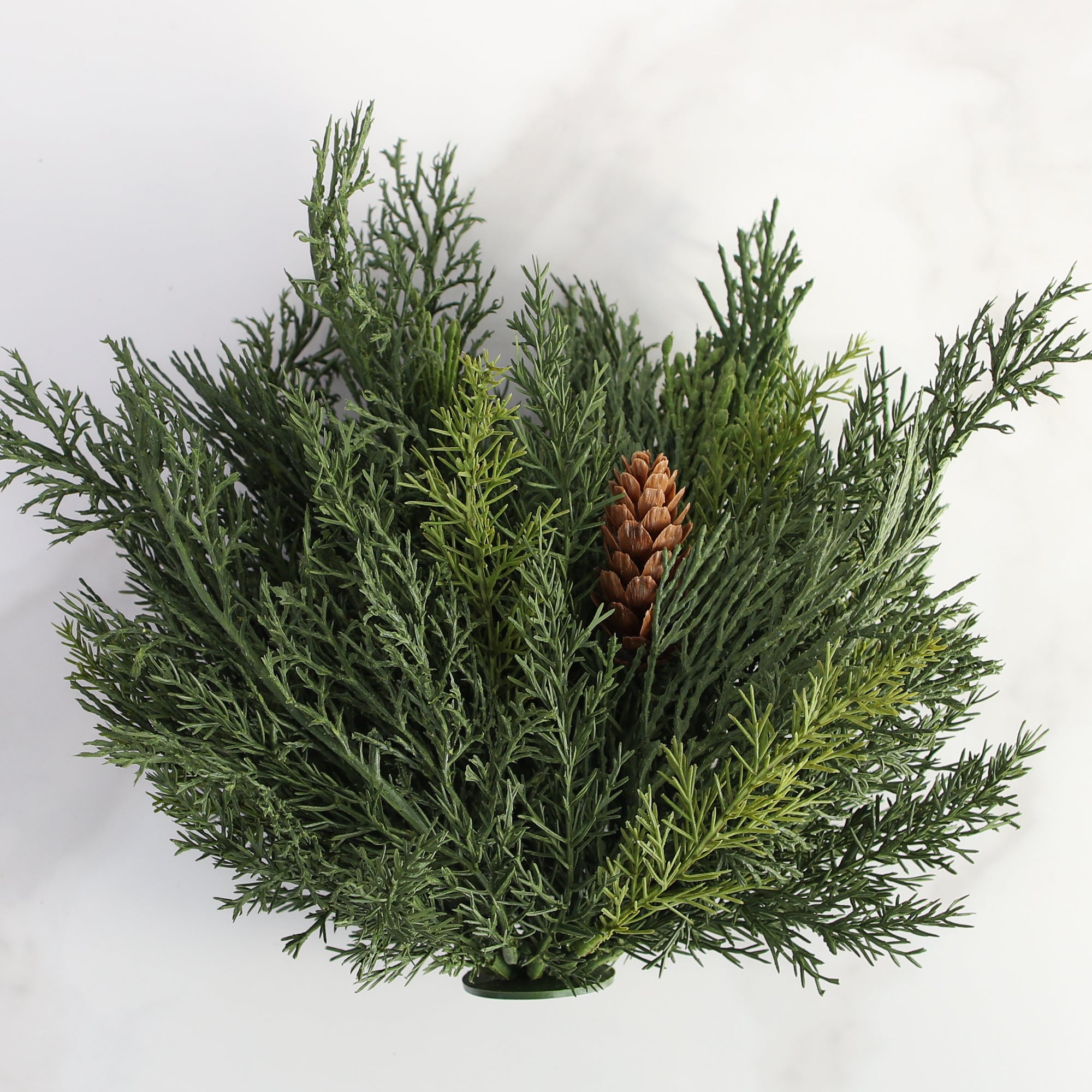 Advent Greens Pouf- 11in - Interior Delights