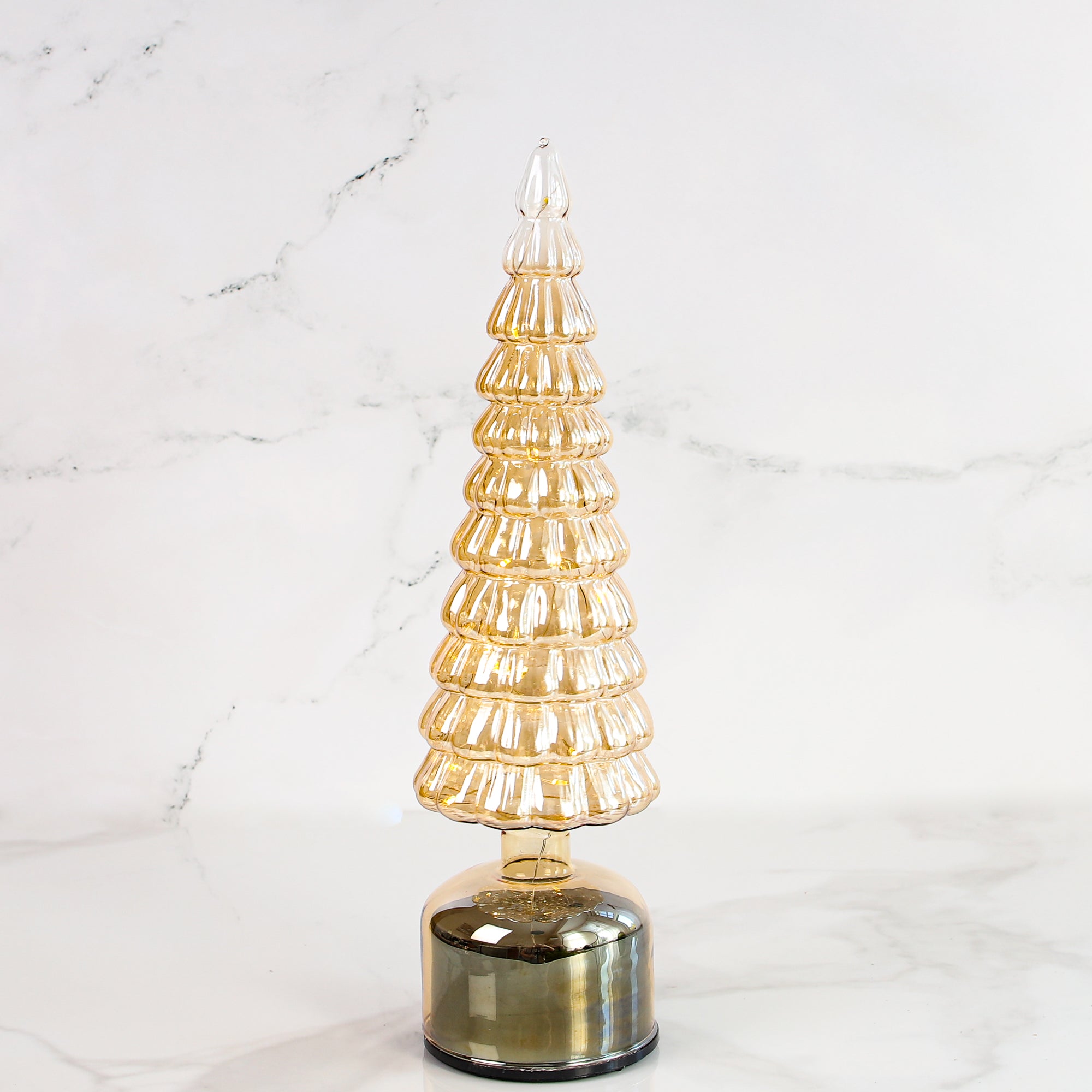Micro LED Rotating Glass Tree-Choose from Two sizes