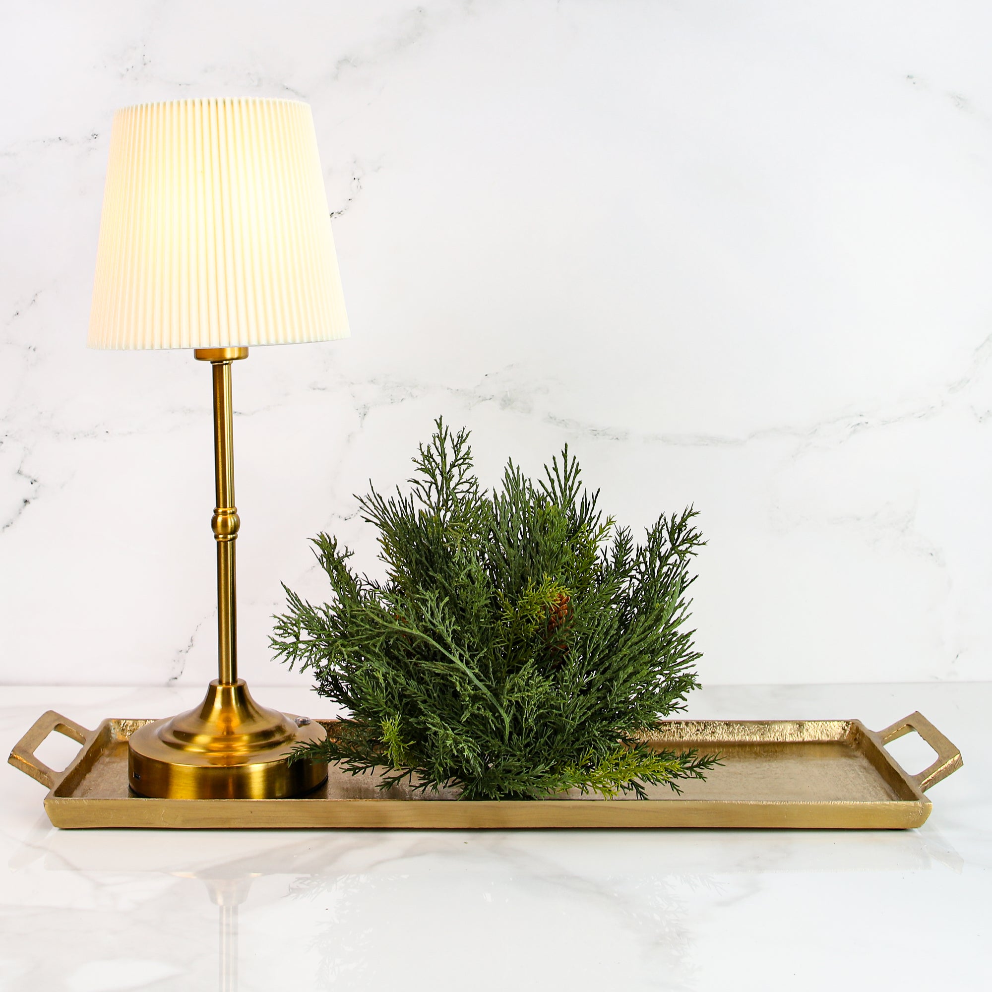 Advent Greens Pouf- 11in - Interior Delights