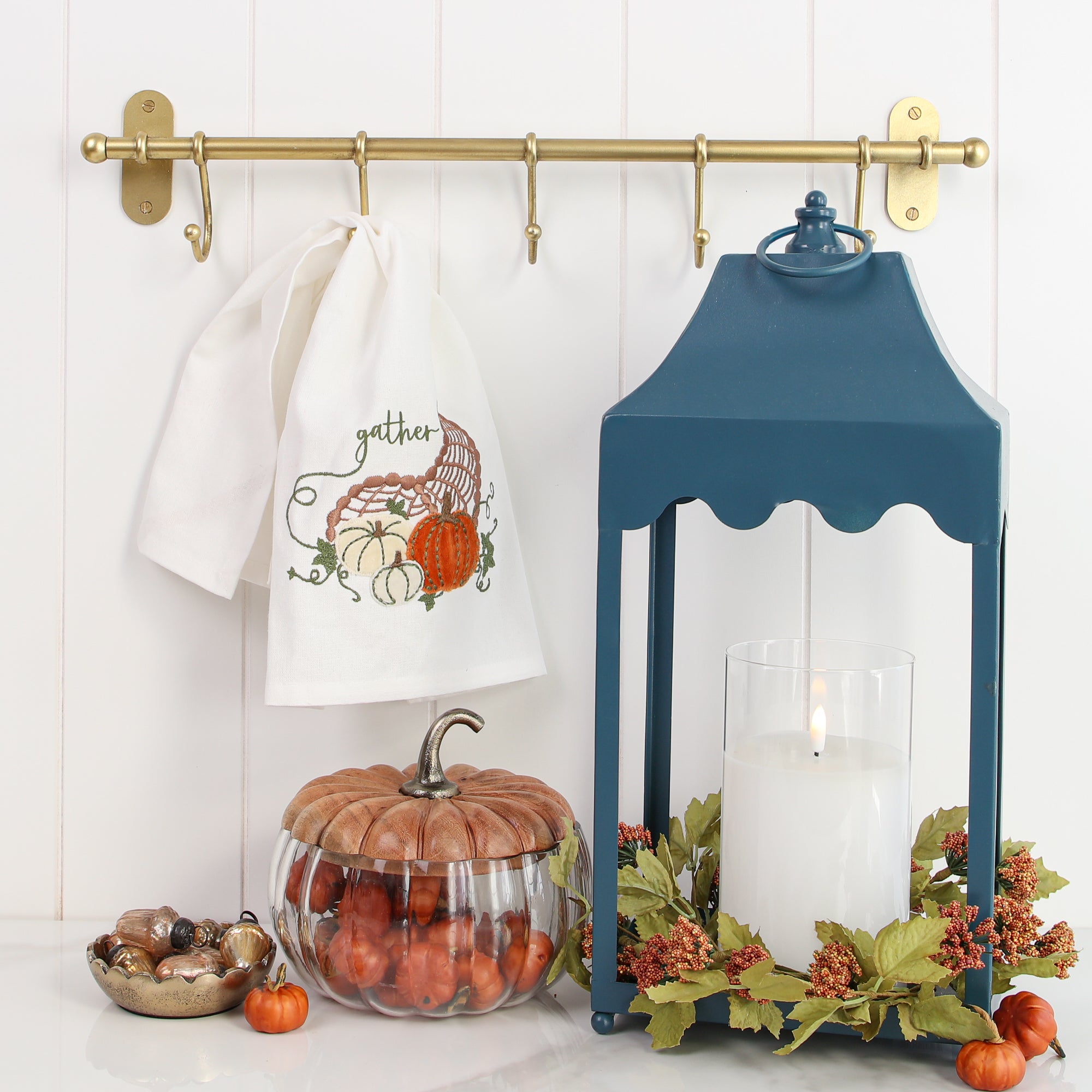 Orange Cluster Candle Ring - Interior Delights