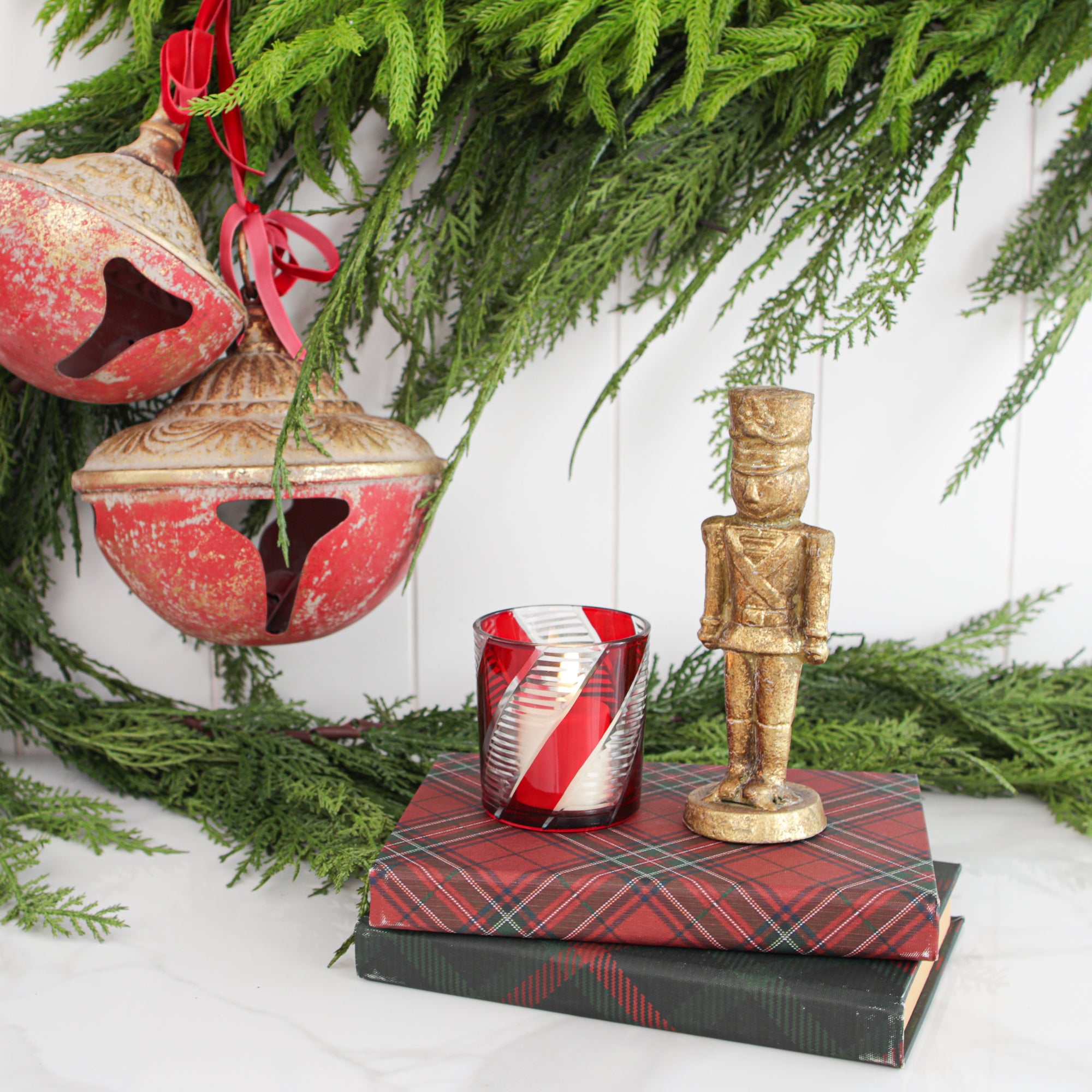 7" Vintage Gold Nutcracker Statue