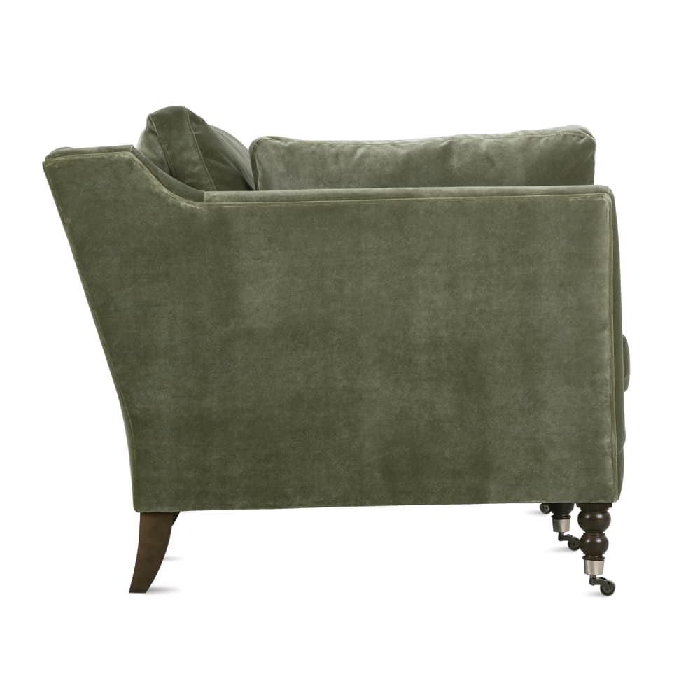 90" Green Velvet Sofa