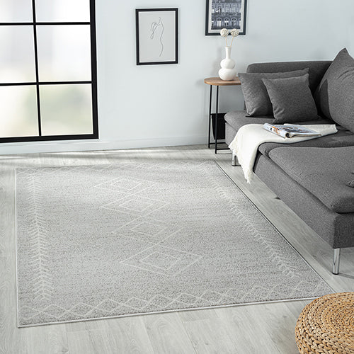 Jasmine Gray / Beige Rug - Interior Delights