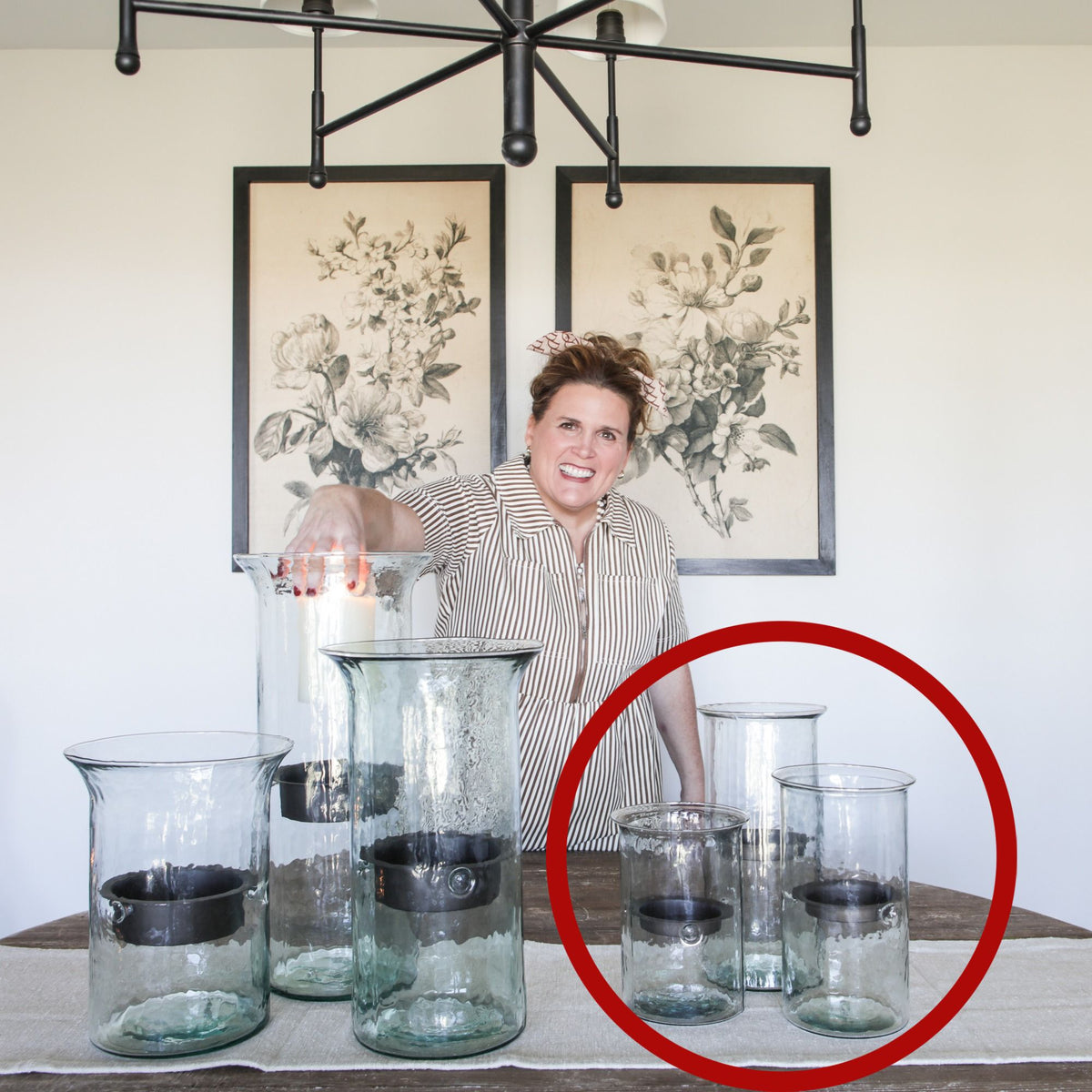 Cylinder Candle Holders: 3 sizes - Sold Individually - Interior Delights