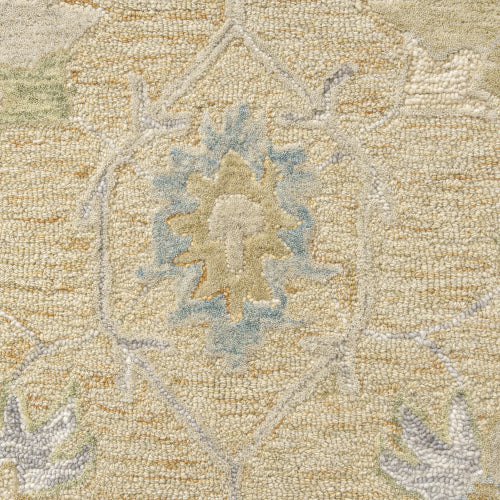 Cotton backing of the Sarah Rug in Rust, designed for durability and comfort in any room.