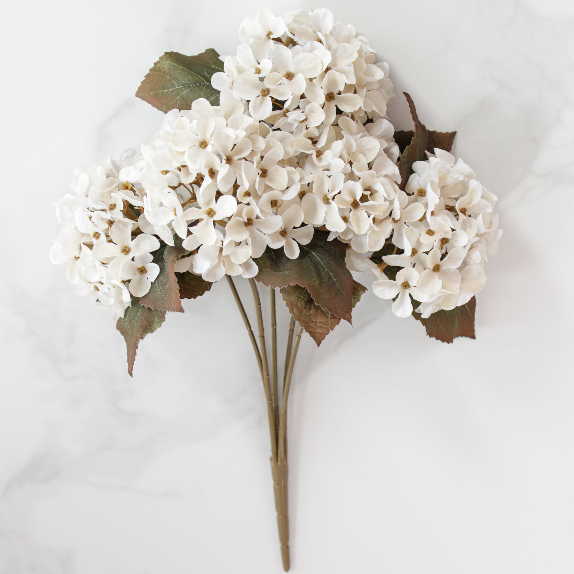 16" Autumn Hydrangea Bush, Cream