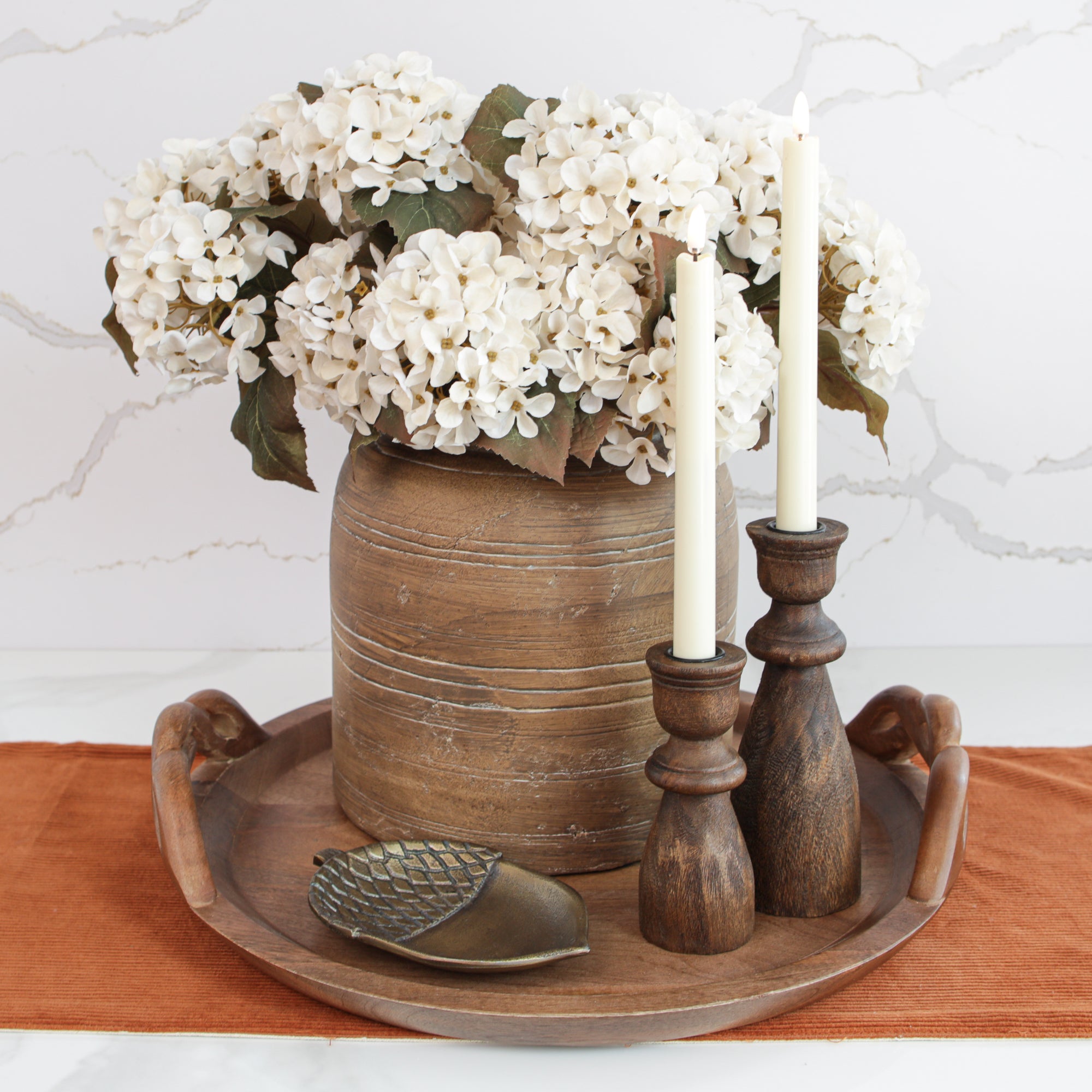 Corduroy and Linen Double Sided Table Runner - Interior Delights
