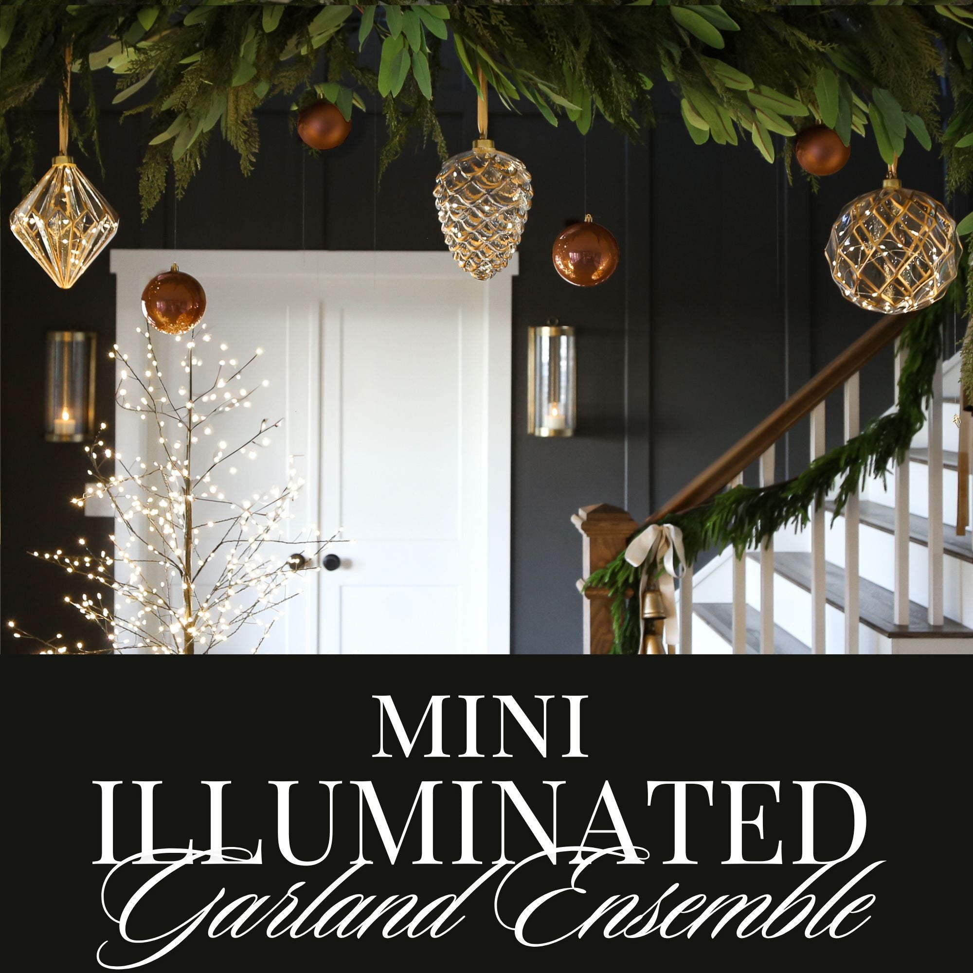 Mini Illuminated Garland Ensemble