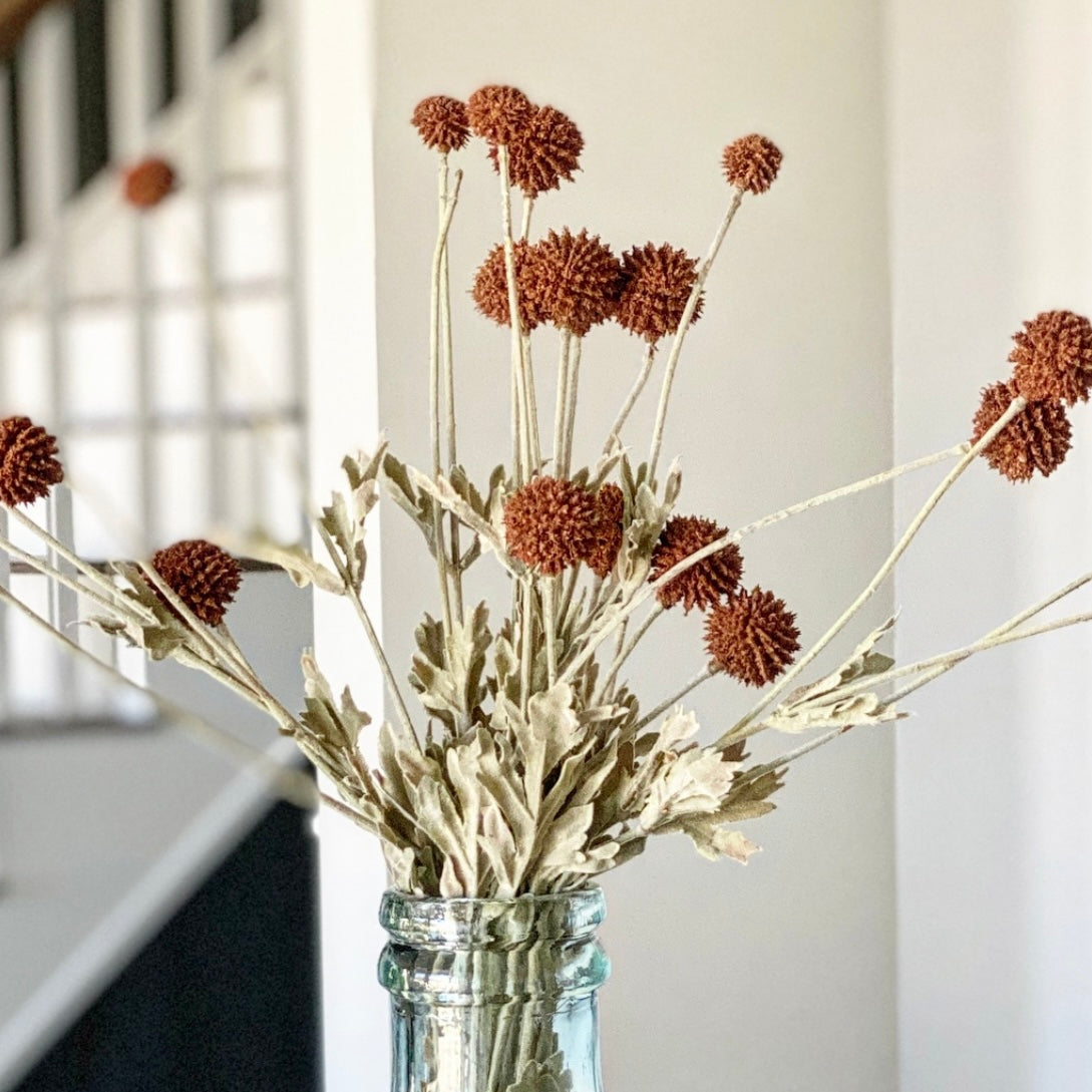 23" Fall Wind Dancer Bush, Brown - Interior Delights