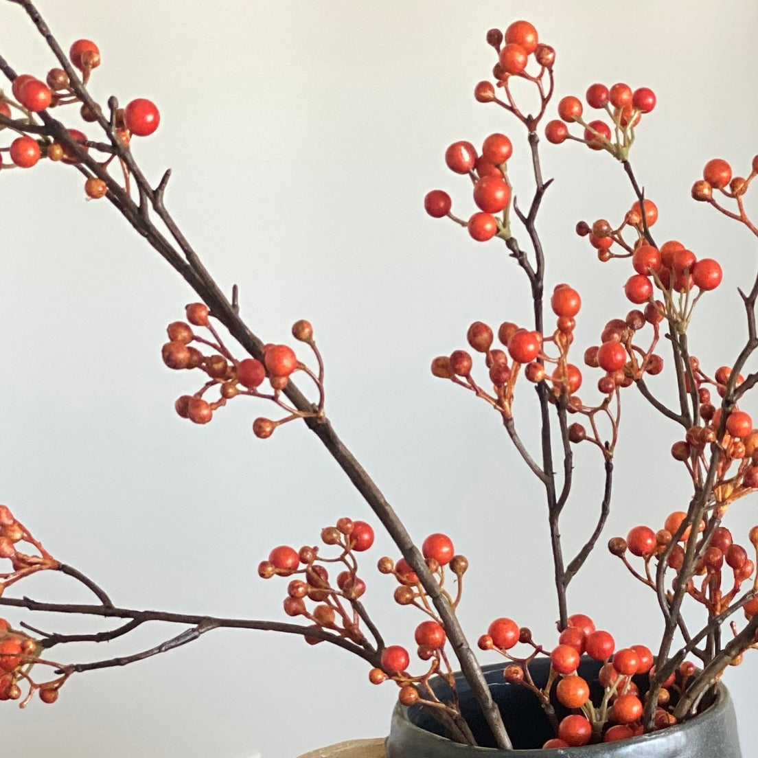 48" Orange Berry Spray