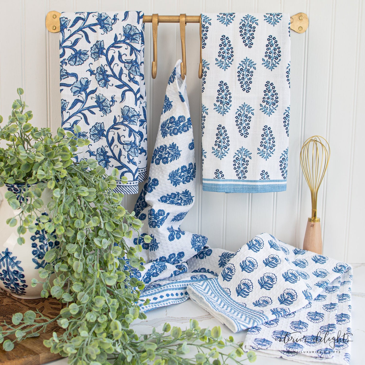 Blue Block Print