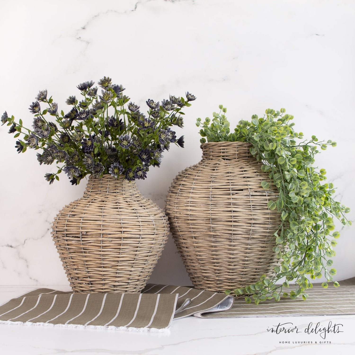 Willow &amp; Seagrass Vases