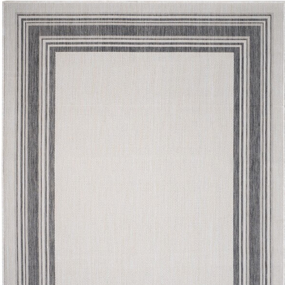 Mike Rug White / Anthracite