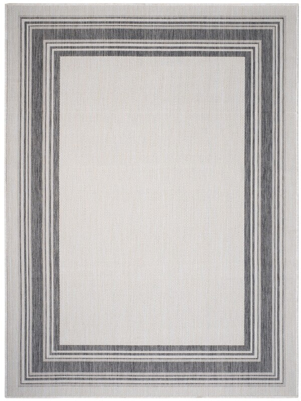 Mike Rug White / Anthracite