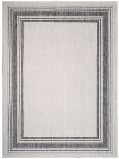 Mike Rug White / Anthracite