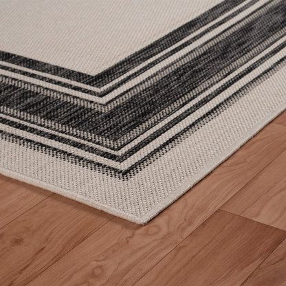 Mike Rug White / Anthracite