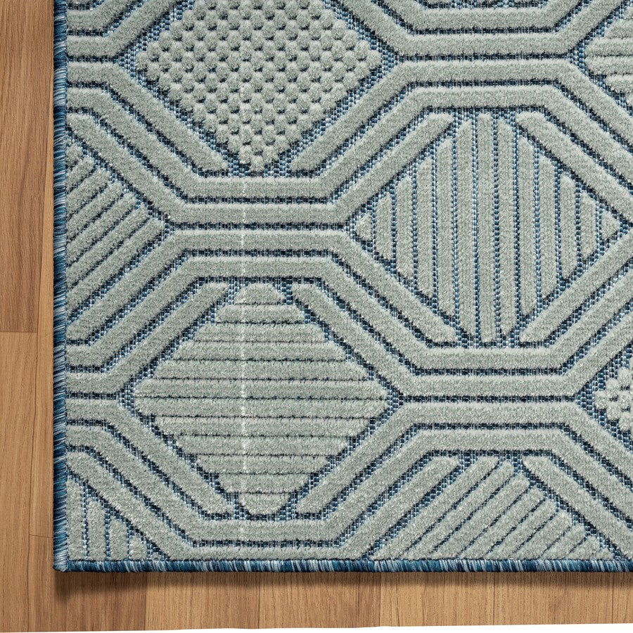 Jennifer Rug ( Navy / Silver )