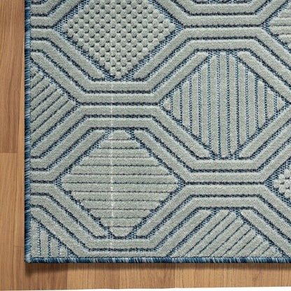 Jennifer Rug ( Navy / Silver )