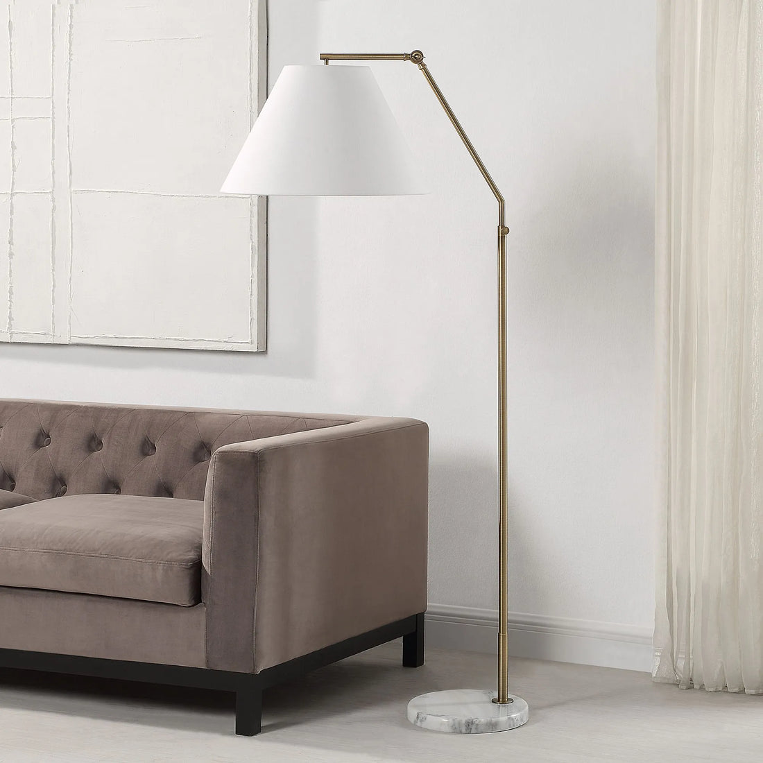 Claire Marble Base Floor Lamp