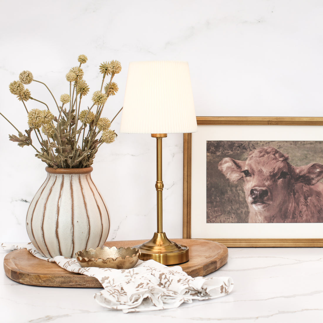 Rechargeable Gold LED Tap Lamp