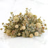 10" Fall Garden Pouf, Cream - Interior Delights