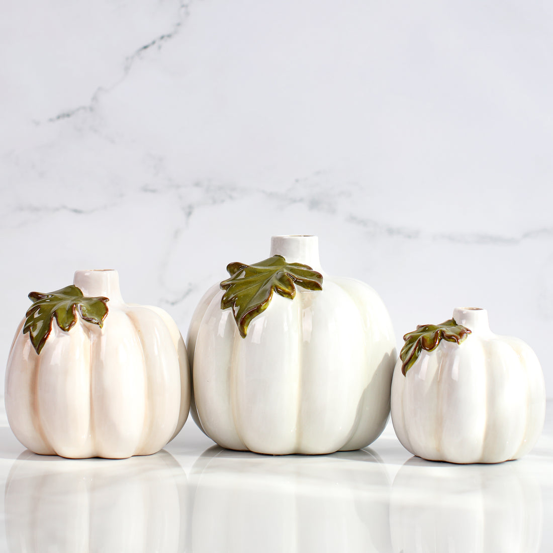 Ceramic Pumpkin Bud Vases- 3 Sizes