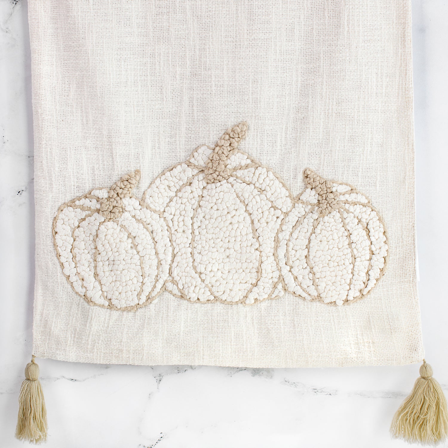 Embroidered Pumpkin Table Runner- 72in